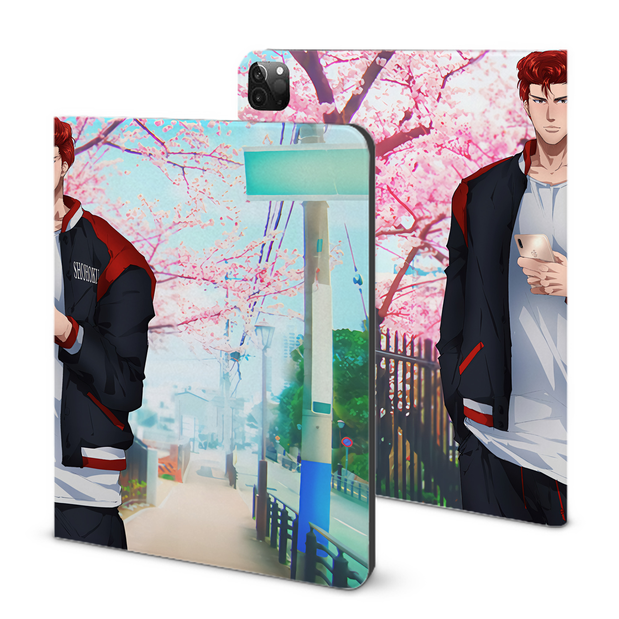（画像用） SLAM DUNK／スラムダンク IPadケース ペンホルダー付き ブックスタイルデザイン